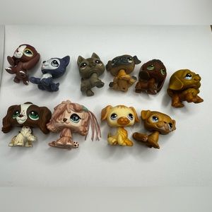 Littlest pet shop dog LOT of 10